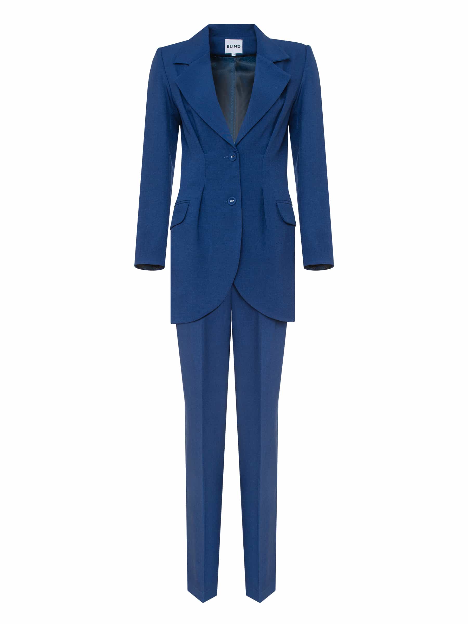 Two-piece blue suit (jacket and pants)